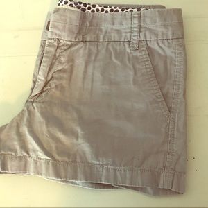 J. Crew Size 8 Grey Chino Shorts
